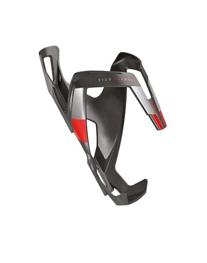 Фляготримач Elite VICO CARBON матовий чорний/червоний