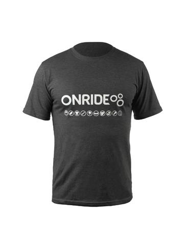 Футболка ONRIDE Logo чоловіча графіт XS