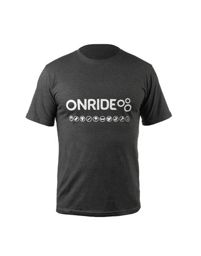 Футболка ONRIDE Logo чоловіча графіт XS