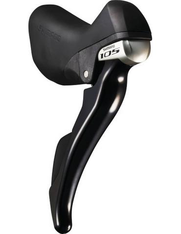 Гальмівна ручка/шифтер Shimano 105 ST-5800 Dual Control 11x2 швидкостей пара + рубашки/тросики чорни