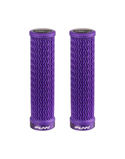 Гріпси FUNN Holeshot, 130 мм, один замок, посилений край, фіолетовий