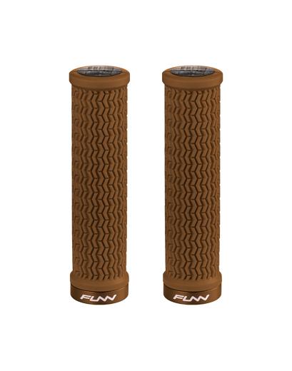 Гріпси FUNN Holeshot, 130 мм, один замок, посилений край, коричневий