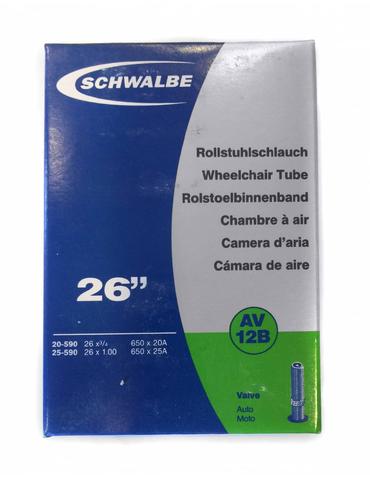 Камера Schwalbe AV12B 26-27.5˝x3/4-1.10˝ (20/25-584/590) AV 40мм (для візків)