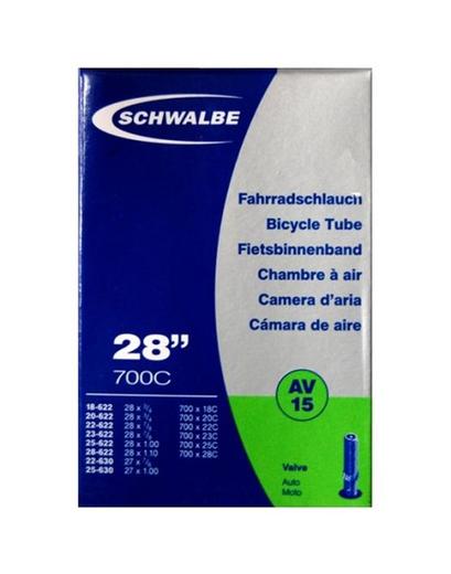 Камера Schwalbe AV15 28˝ (700x18/28C-622/630) ніпель AV 40мм