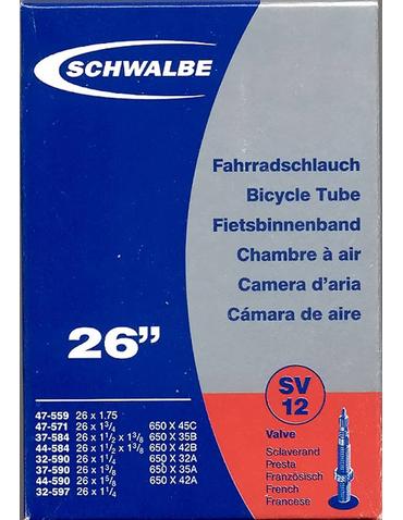 Камера Schwalbe SV12 26˝x1.25-1.75˝ (32/47-559/597) ніпель FV 40мм
