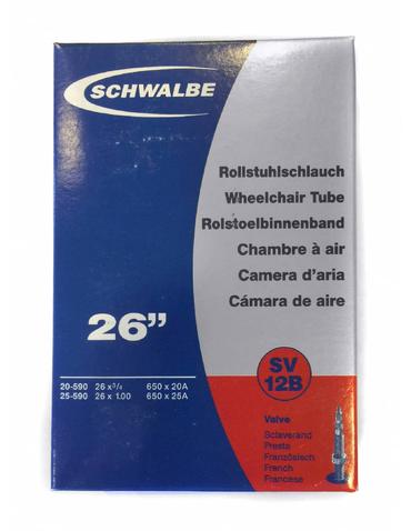 Камера Schwalbe SV12B 26-27.5˝x3/4-1.10˝ (20/25-584/590) FV 40мм (для візків)