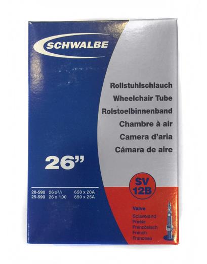 Камера Schwalbe SV12B 26-27.5˝x3/4-1.10˝ (20/25-584/590) FV 40мм (для візків)