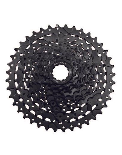 Касета SunRace CSM990 9AX E, 9 швидкостей, 11-40T, алюмінієвий  павук, Black