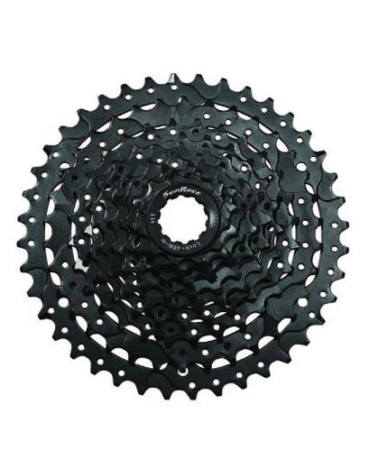 Касета SunRace CSM990 9AX E, 9 швидкостей, 11-40T, алюмінієвий  павук, Black