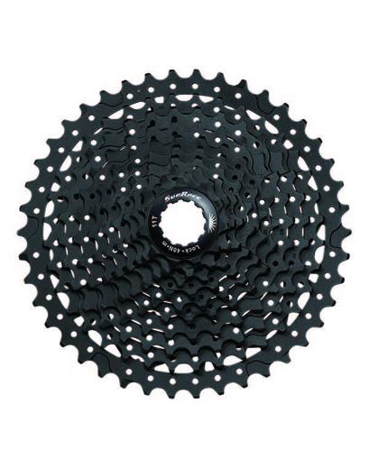 Касета SunRace CSMS2 TAY E, 10 швидкостей, 11-42Т, Black