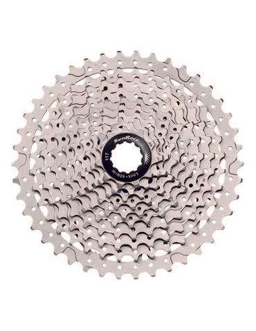 Касета SunRace CSMS3 TA1 X, 10 швидкостей, 11-51Т, алюмінієвий  павук, Silver