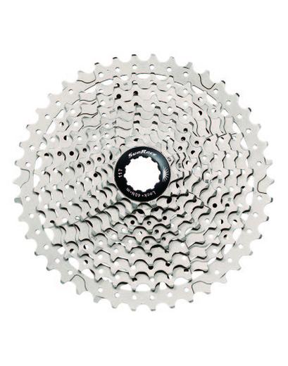 Касета SunRace CSMS3 TA1 X, 10 швидкостей, 11-51Т, алюмінієвий  павук, Silver