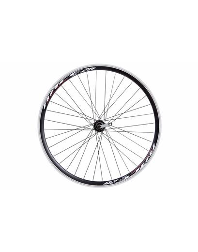 Колесо 26 зад, обід 2-ний чорний, втулка AL Quando касета (8-9), ексцентрик, чорна спиця