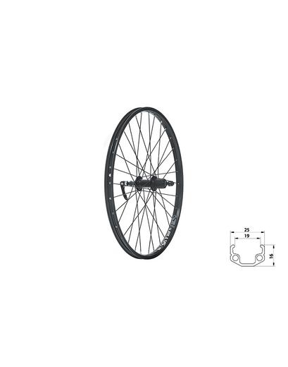 Колесо заднє KLS Wasper cassete V-brake R, 24