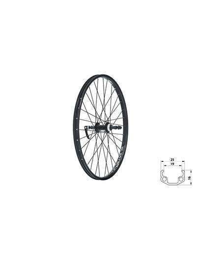 Колесо заднє KLS Wasper freewheel V-brake R, 24