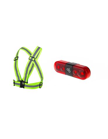 Комплект ONRIDE жилет Loadstar + мигалка Row