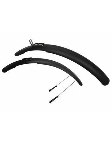 Крила Zefal Trail 65 набір 28" (2438) пластик пер.+ зад. чорне