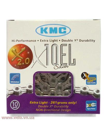 Ланцюг KMC X10EL 10 швидкостей 114 ланок + замок