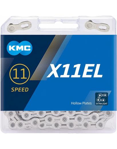 Ланцюг KMC X11EL Silver 11 швидкостей 118 ланок срібний + замок