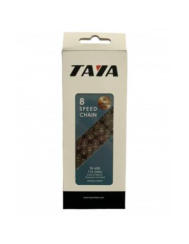 Ланцюг TAYA 7/8 шв Silver/Black 1/2 x 3/32 116 ланок TB600 з замком в боксі