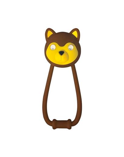 Мигалка передня дитяча KLS Teddy коричневий