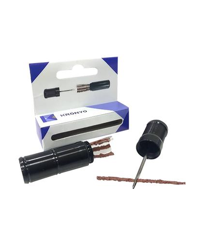 Набір для ремонту безкамерних покришок KRÖNYO TBIC-105 3,5 мм (5 заглушок по 6 см) чорний