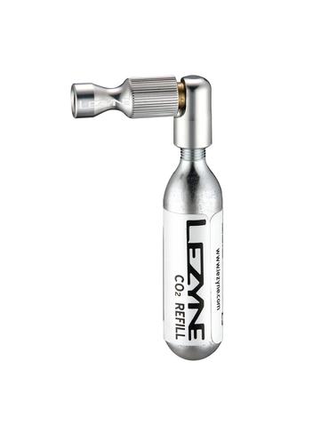 Насос-дозатор картриджний Lezyne TRIGGER DRIVE CO2 16G сріблястий