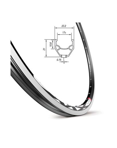 Обід Mach1 MX 26˝ 36 отворів під V-Brake чорний