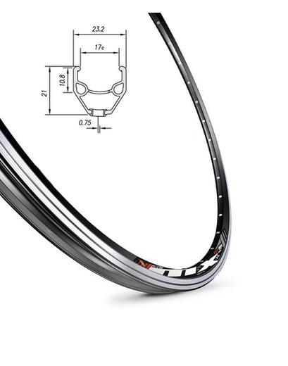 Обід Mach1 MX 27.5˝ 32 отвори під V-Brake чорний