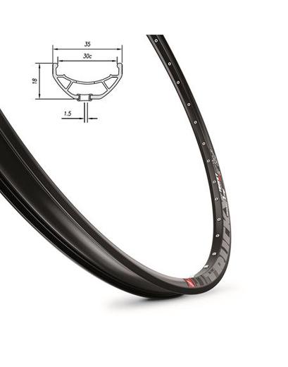 Обід Mach1 TRUCKY 30 27.5˝ 32 отвори TLR чорний