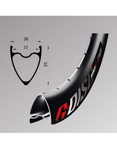 Обід Remerx G-DISC RX 5022, 29'', 622x22, 32 отв., FV, , чорний анодований, безкамерний