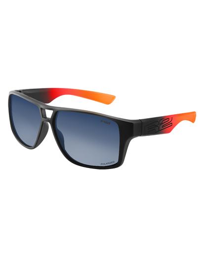 Окуляри R2 MASTER оправа matt black, red, orange лінзи grey Polarized (CAT. 3)