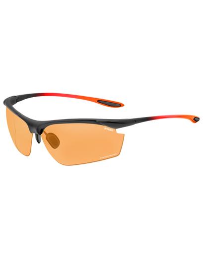 Окуляри R2 PEAK оправа матова чорно-червона/помаранчева,  фотохромні лінзи orange (CAT. 1-3)