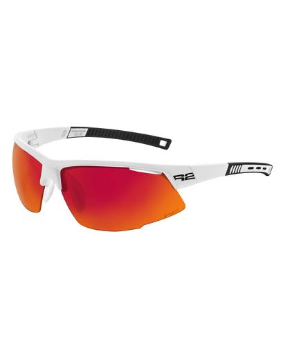 Окуляри R2 RACER білий глянцевий лінзи Grey покриття Red Black REVO (Cat.2) / Yellow (Cat.0)