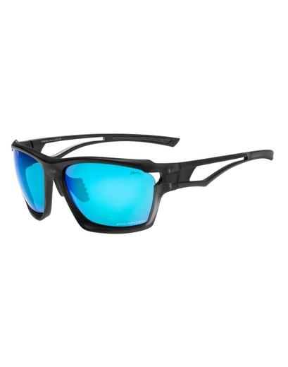 Окуляри Relax Atoll 2020 оправа чорно-сіра матова лінза Polarized grey покриття ICE BLUE (CAT.3)