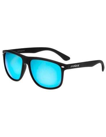 Окуляри Relax Kanaga R2326D 2020 оправа чорна матова лінза Polarized green покриття ICE BLUE(CAT.3)