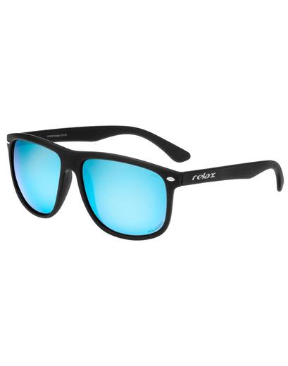 Окуляри Relax Kanaga R2326D 2020 оправа чорна матова лінза Polarized green покриття ICE BLUE(CAT.3)