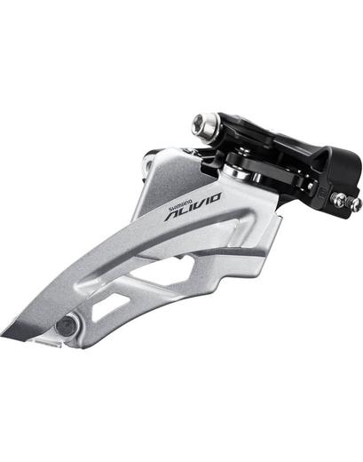 Перемикач передній FD-M3100-M ALIVIO 3X9, MID CLAMP, SIDE SWING, хомут 34,9/31,8/28,6мм адапт, макс.