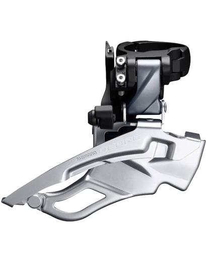 Перемикач передній FD-T6000-H, DEORE 3X10, для 44/48, HIGH CLAMP, DOWN-SWING, DUAL-PULL хомут, срібл