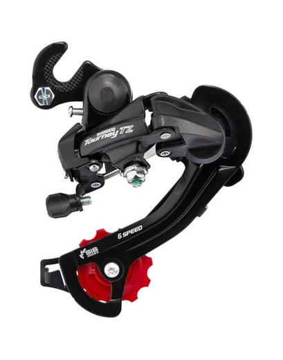 Перемикач задній Shimano Tourney TZ RD-TZ500-B крюк 6 швидкостей