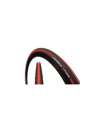 Покришка Michelin LITHION2 700x23C Folding чорний/червоний