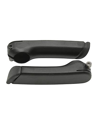 Роги руля алюміній короткі чорні