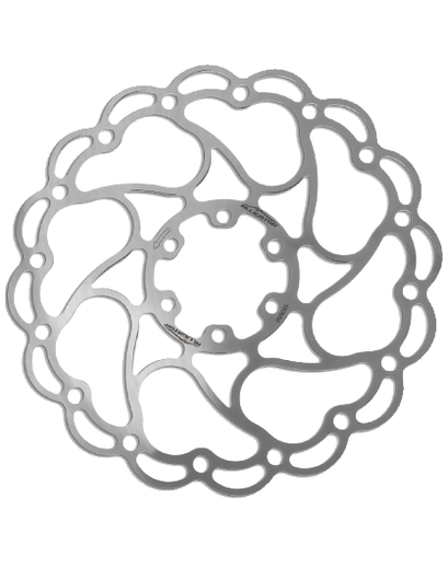 Ротор Alligator Aries 160 мм 6 болтів сріблястий