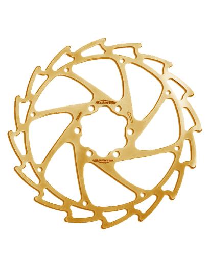 Ротор Alligator Serration 160 мм 6 болтів (Titanium coated)