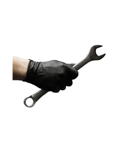 Рукавички для веломеханіків нітрилові без пудри, нестерильні. чорний, щільність 3,3 г L