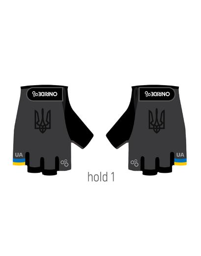 Рукавички ONRIDE Hold 20 UA колір сірий розмір XS