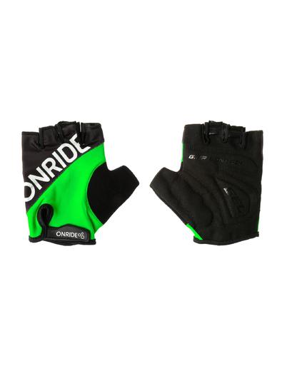 Рукавички ONRIDE Hold чорний/зелений M