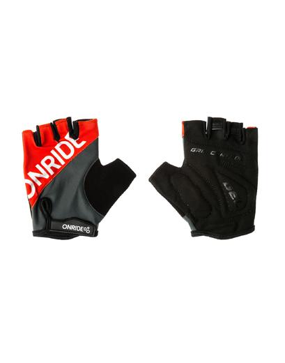 Рукавички ONRIDE Hold сірий/червоний S
