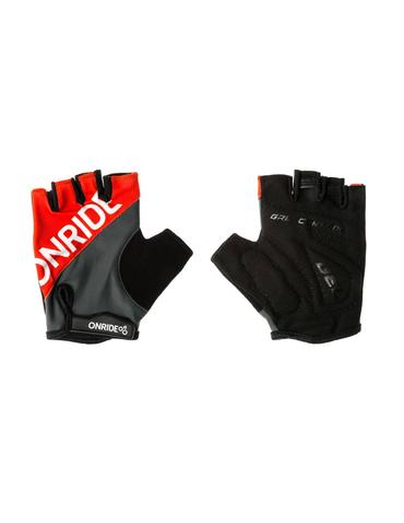 Рукавички ONRIDE Hold сірий/червоний XS