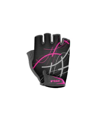 Рукавички R2 Easer 2020 колір чорно-рожево-сірий  р. M